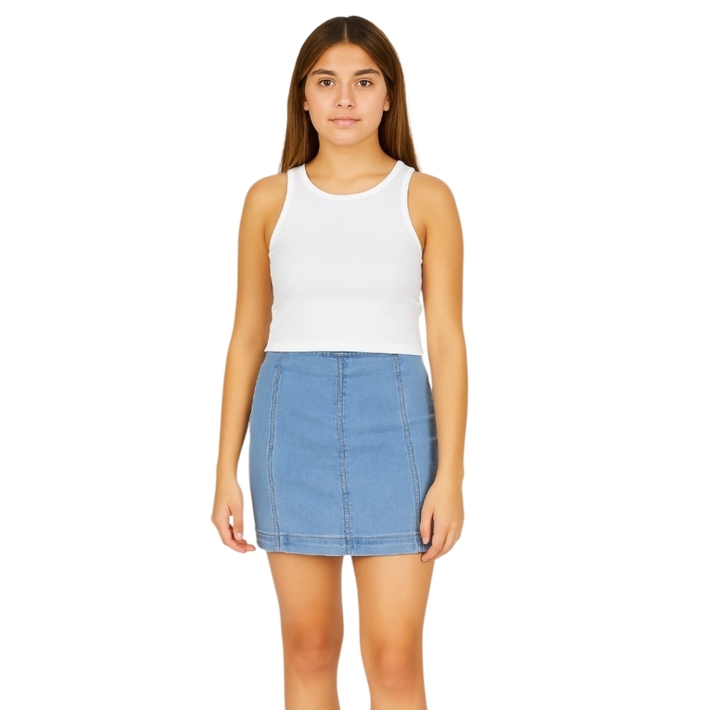 Kendall & Kylie Denim Mini Skirt Size 27W Like New